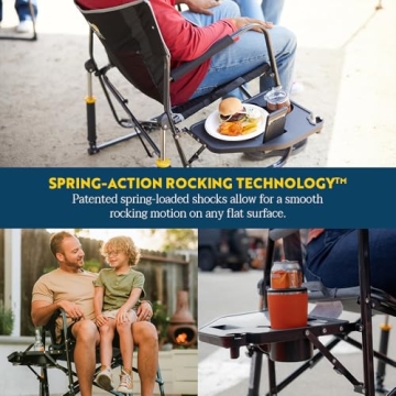 GCI Outdoor Freestyle Rocker XL with Side Table Camping Chair