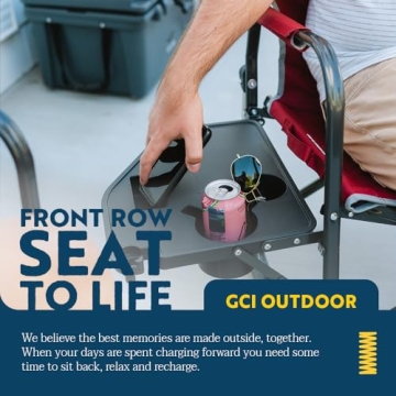 GCI Outdoor Freestyle Rocker XL with Side Table Camping Chair