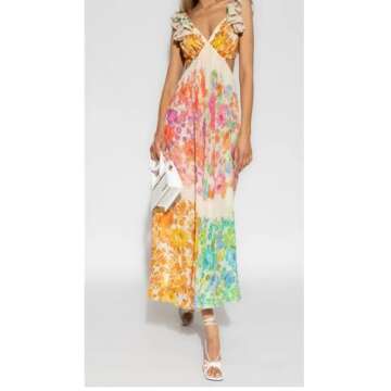 Floral Summer Dress for Women – Boho Style Midi Dress