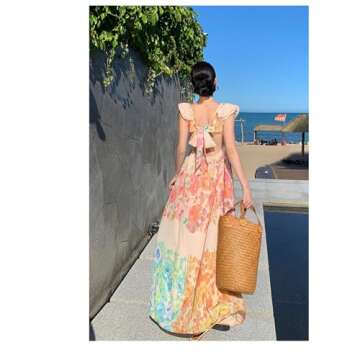 Floral Summer Dress for Women – Boho Style Midi Dress