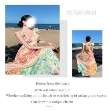 Floral Summer Dress for Women – Boho Style Midi Dress