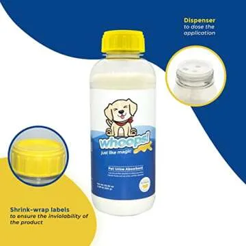 Whoops! Pet Accident Cleanup Powder - Non-Toxic, Citrus Fragrance, Absorbs & Deodorizes Urine, Vomit, Diarrhea - 1 Pack (29.98 oz Each)