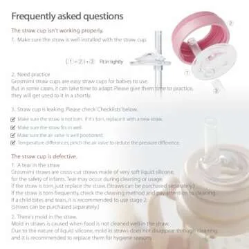 GROSMIMI Spill Proof no Spill Magic Sippy Cup with Straw with Handle for Baby and Toddlers, Customizable, PPSU, BPA Free 10 oz (Butter)