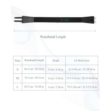 Kajeer Elastic Wide Waist Belt Women - Vintage Cinch Belts Women Wide Stretchy Belt for Dresses(L,Black)