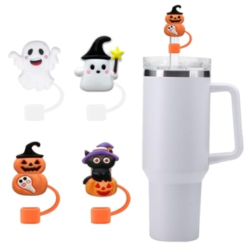 IOKUKI Silicone Straw Covers - 4 Pack for Stanley Tumblers