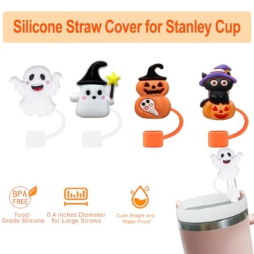 IOKUKI Silicone Straw Covers for Stanley Tumblers