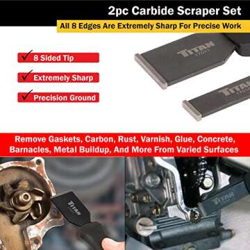 Titan 17016 2-Piece Carbide Scraper Set
