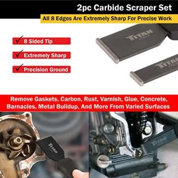 Titan 17016 2-Piece Carbide Scraper Set