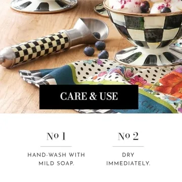 Elegant MacKenzie-Childs Supper Club Ice Cream Scoop