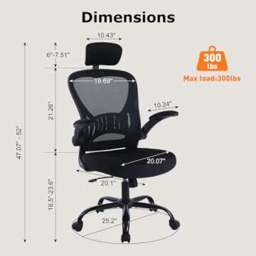 Ergonomic Adjustable Office Chair with Lumbar Support