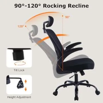 Ergonomic Adjustable Office Chair with Lumbar Support