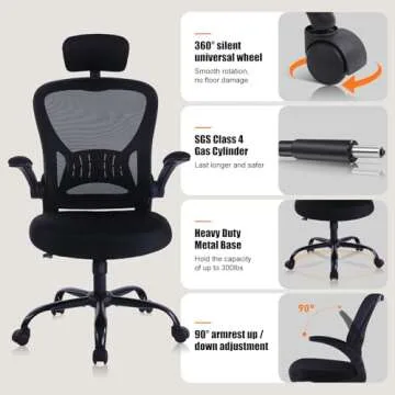 Ergonomic Adjustable Office Chair with Lumbar Support