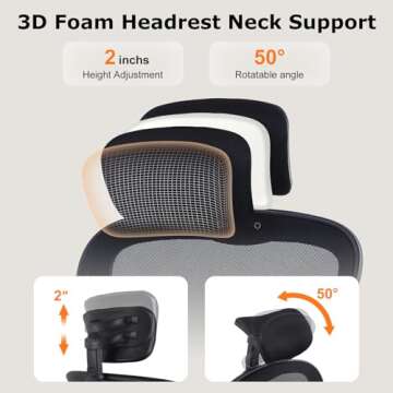 Ergonomic Adjustable Office Chair with Lumbar Support