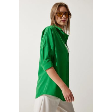 BIG DART Oversized Button Down Shirt for Women
