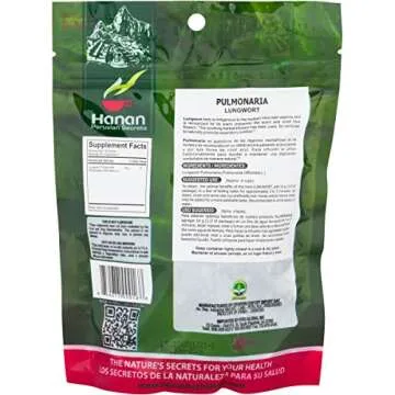 Hanan Lungwort (Pulmonaria) Loose Leaf Tea 1.8 oz - All Natural Herbal Supplement
