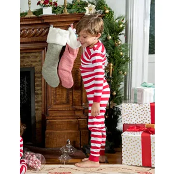 Comfortable Leveret Kids Cotton Christmas Pajamas Set