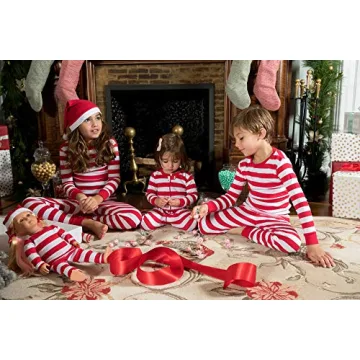 Comfortable Leveret Kids Cotton Christmas Pajamas Set