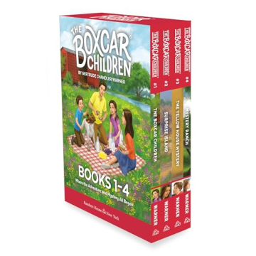 The Boxcar Children Mysteries Boxed Set 1-4: Adventure & Friendship Await!