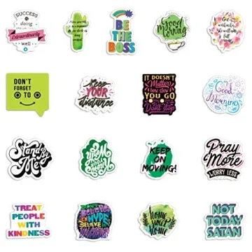 100pcs Motivational Waterproof Stickers for All Ages