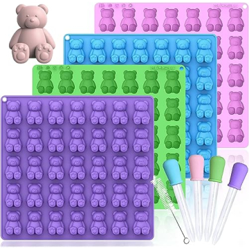 LUSHYUM Large Gummy Bear Molds - 5 ML BPA-FREE Silicone Candy Molds