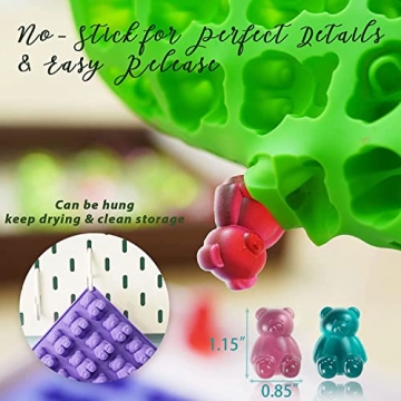 LUSHYUM Gummy Molds for Homemade Treats - 5 ML Silicone