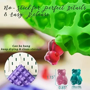 LUSHYUM Gummy Molds for Homemade Treats - 5 ML Silicone