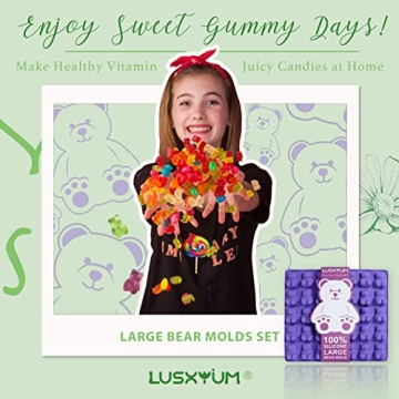 LUSHYUM Gummy Molds for Homemade Treats - 5 ML Silicone