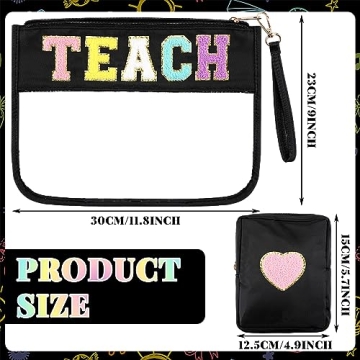 Hillban Chenille Letter Bags for Teachers and Organizers