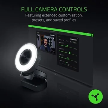 Razer Kiyo Streaming Webcam with Ring Light and Microphone