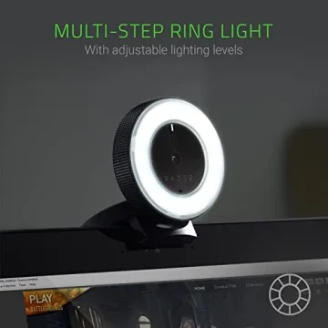 Razer Kiyo Streaming Webcam with Ring Light and Microphone