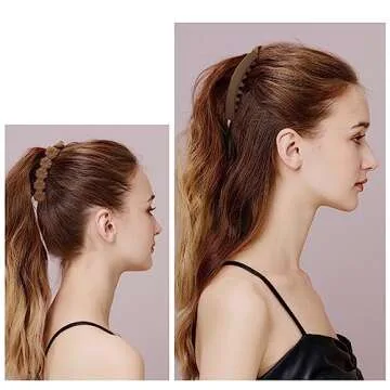 Hapdoo Hair Clip, 6PCS Daisy Claw Banana Clips for Medium Hair, Matte Strong Hold Ponytail Bun Holder, Hair Jaw Clips Barrettes Styling Accessories for Women Girls