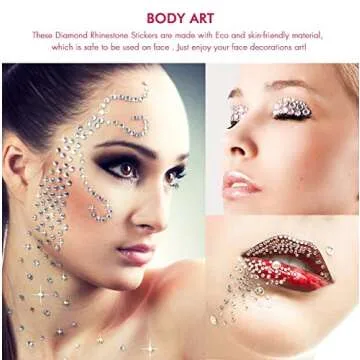 Rhinestone Stickers 4125 PCS, Nicpro Self Adhesive Gems Stick on Face Body Hair Makeup Festival, Bling Jewels in 3 Size 25 Colors,25 Embellishments Sheet for Decorations Crafts Nail Card