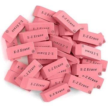 Bulk Pink Erasers - 120 Count for Kids & Office