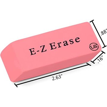 Bulk Pink Erasers - 120 Count for Kids & Office