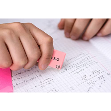 Bulk Pink Erasers - 120 Count for Kids & Office