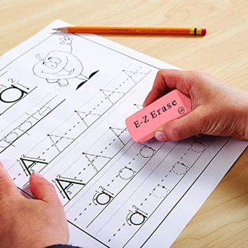 Bulk Pink Erasers - 120 Count for Kids & Office