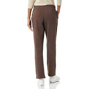 Amazon Essentials Straight Leg Sweatpants for Women, Fleece, Chocolate, X-Large - Available in Plus ...
