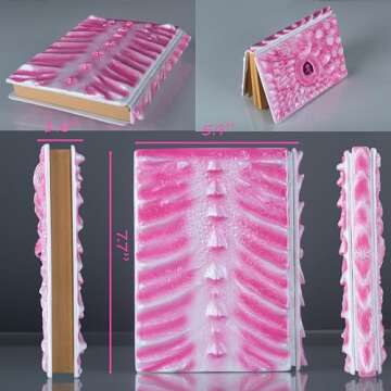 3D Dragon Eye Embossed Journal,Resin Engraving Notebook,Dnd notebook for Dragon Lovers ，Blank Pape...