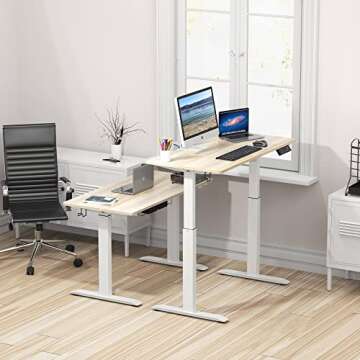 Affordable Height Adjustable Standing Desk with Memory Presets