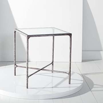 Stylish SAFAVIEH Couture Jessa End Table with Glass Top