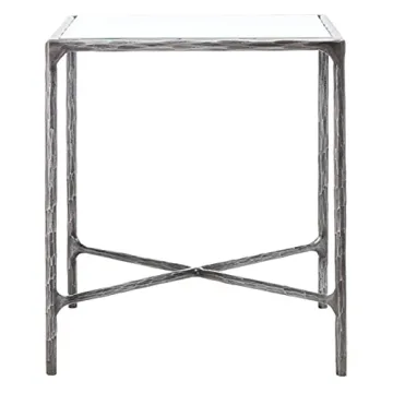 Stylish SAFAVIEH Couture Jessa End Table with Glass Top