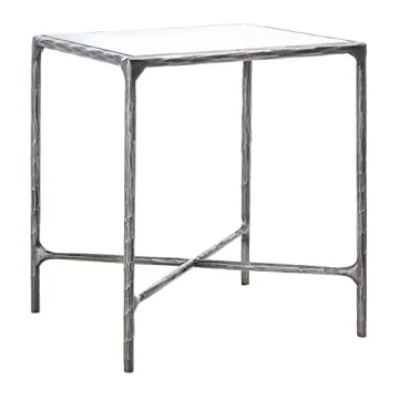 Stylish SAFAVIEH Couture Jessa End Table with Glass Top
