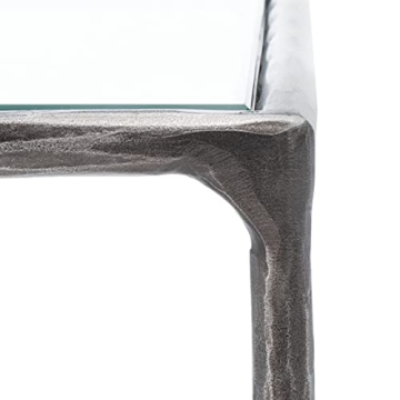 Stylish SAFAVIEH Couture Jessa End Table with Glass Top
