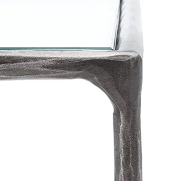 Stylish SAFAVIEH Couture Jessa End Table with Glass Top