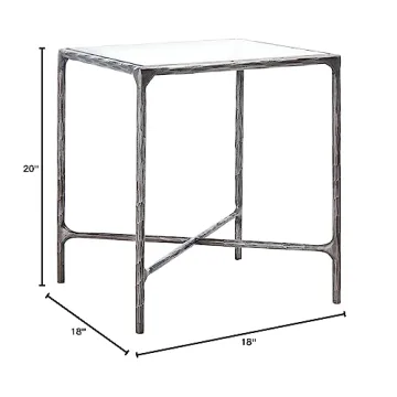 Stylish SAFAVIEH Couture Jessa End Table with Glass Top