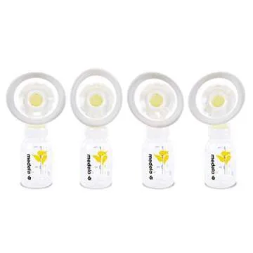 Medela Medela Breast Shields - PersonalFit Flex, 21mm Medela Breast Shield Shaped Around You for Comfortable and Efficient Pumping, Made Without BPA, Pack of 2 Breastshields, Clear, 21mm