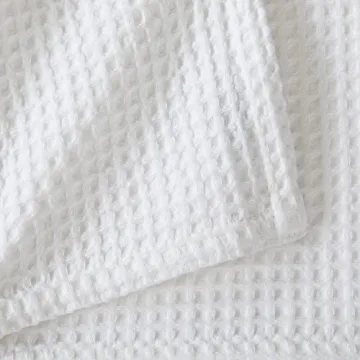 100% Cotton Waffle Weave Blanket Soft Breathable All-Season