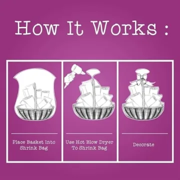 Purple Q Crafts 20 Pack Shrink Wrap Basket Bags 24"X 30"