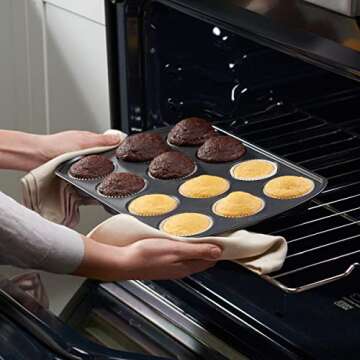 Comfy Package [500Pcs] Standard White Cupcake Liners for Baking - Food Grade & Grease-Proof Muffin Liners, Durable Baking Cups for Muffins, Cupcakes, and More