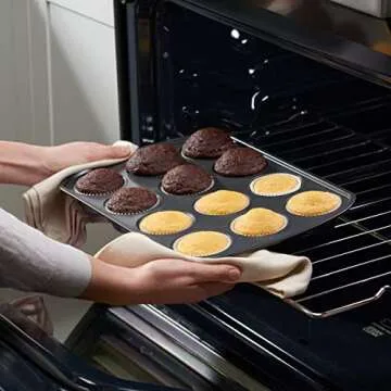 Comfy Package [500Pcs] Standard White Cupcake Liners for Baking - Food Grade & Grease-Proof Muffin Liners, Durable Baking Cups for Muffins, Cupcakes, and More